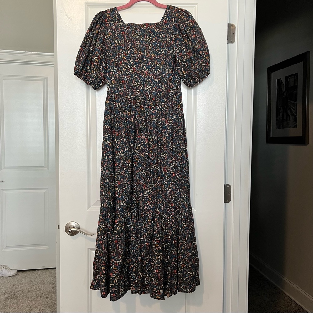 Doen Dune dark floral midi dress in Liberty of London Donna Leigh print S - Picture 7 of 14